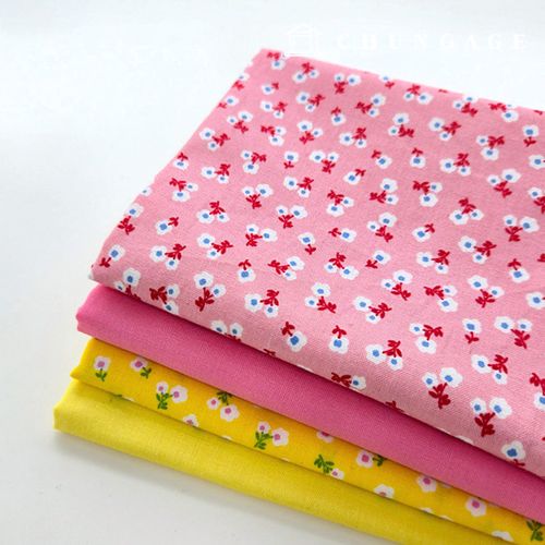 布料套裝 花朵圖案 碎布 羊毛玩具 製作狗狗衣服 爆米花花 55x45公分 9520