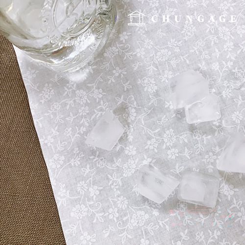 防水布料花卉圖案花朵層壓防水布料20枝圖案棉布雪花3160